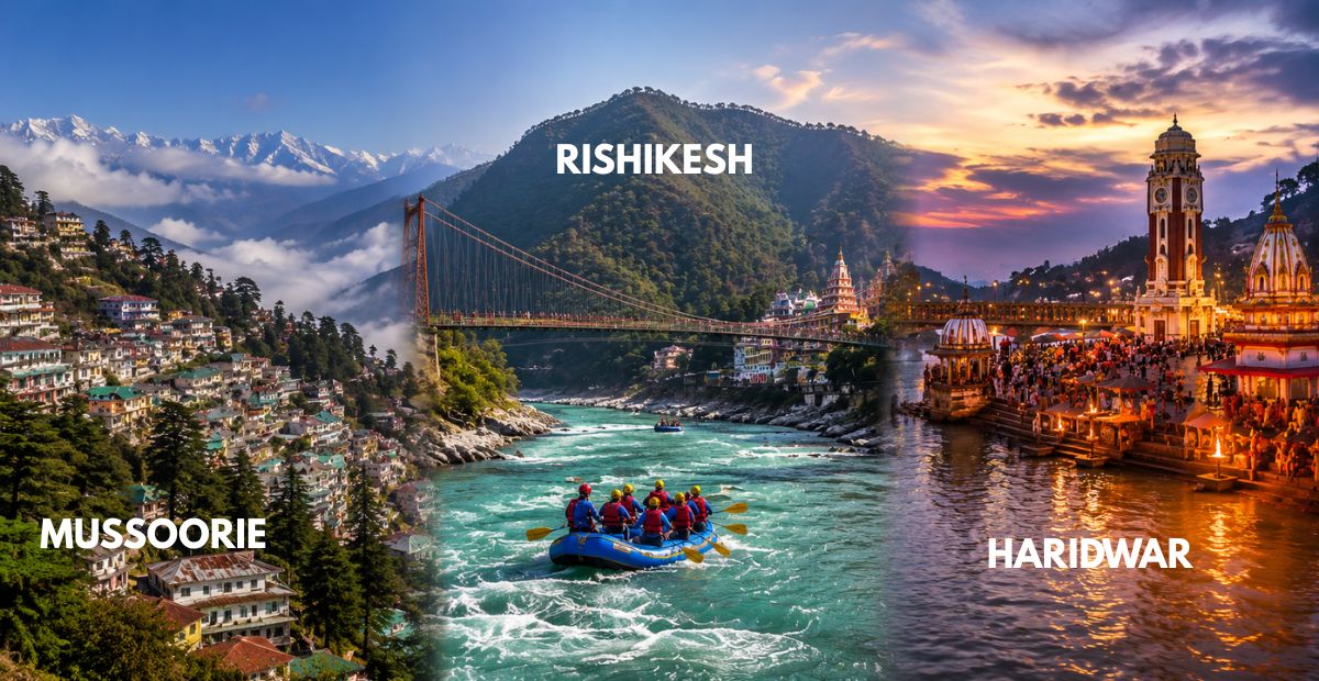 Mussoorie Rishikesh Haridwar Trip