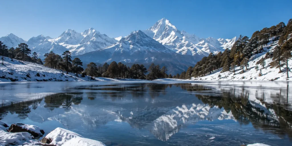 winter trek in Brahmatal Trek