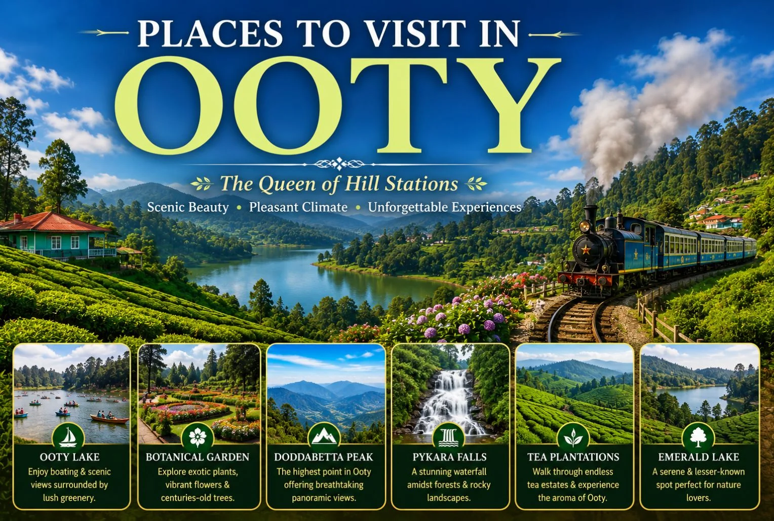 Places to Visit in Ooty