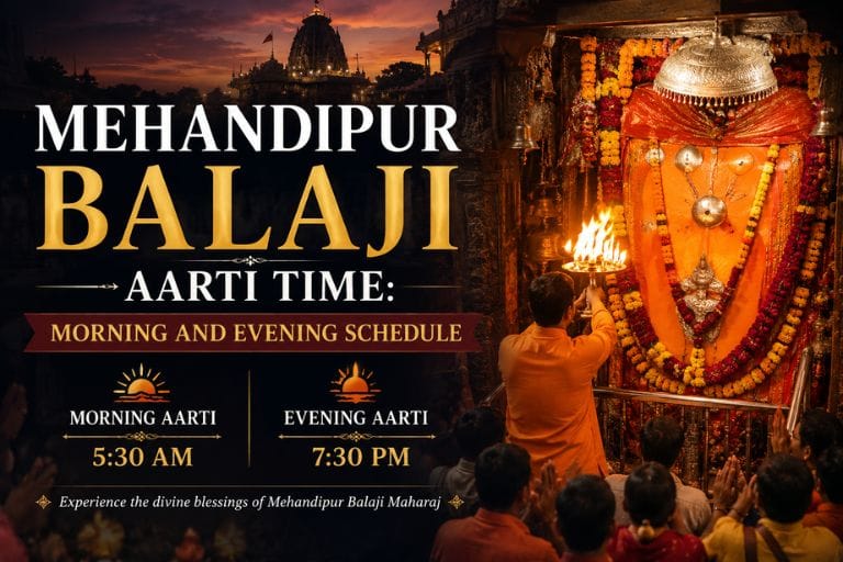 mehandipur balaji aarti time