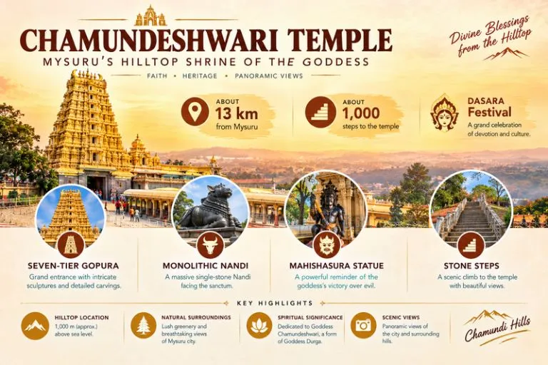 Chamundeshwari Temple - Mysuru's Hilltop Shrine Of The Godess