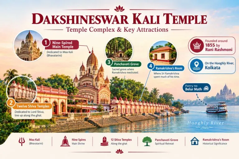 Dakshineswar Kali Temple - Temple Complex & Key Attractions