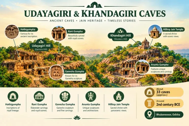 Udayagiri and Khandagiri Caves - Ancient Caves